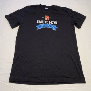 Beck’s Oktoberfest Black Short Sleeve T Shirt Men’s Medium